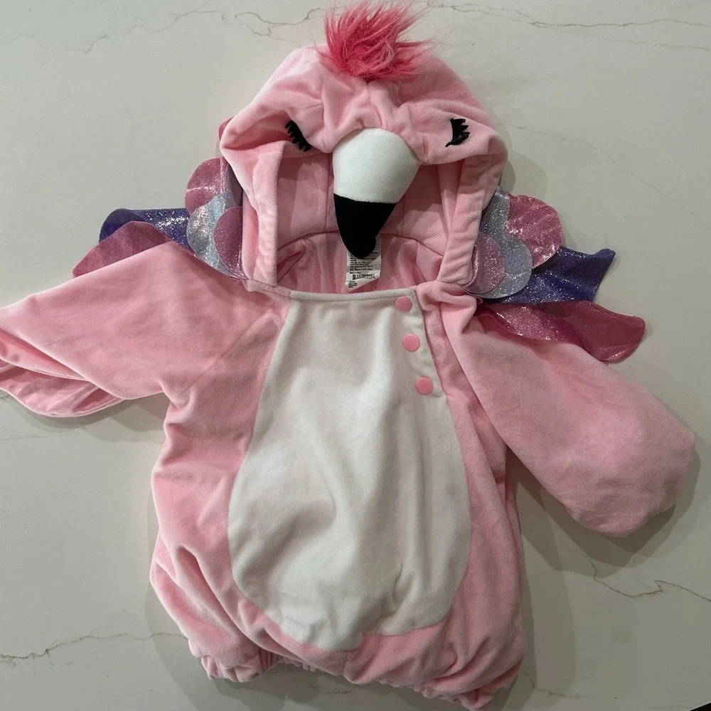 Baby Pink Flamingo Halloween Costume 12-18 Months Excellent condition - Picture 2 of 5